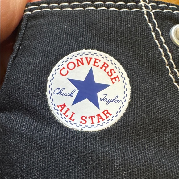 Converse Chuck Taylor high top Sneakers black white new size 9 unisex - Picture 2 of 8